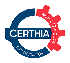 Sello CERTHIA de certificación bajo NCh 2728:2015